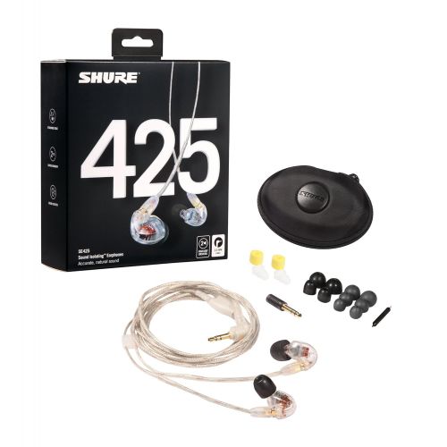  Shure SE425-CL Sound Isolating Earphones with Dual High Definition MicroDrivers