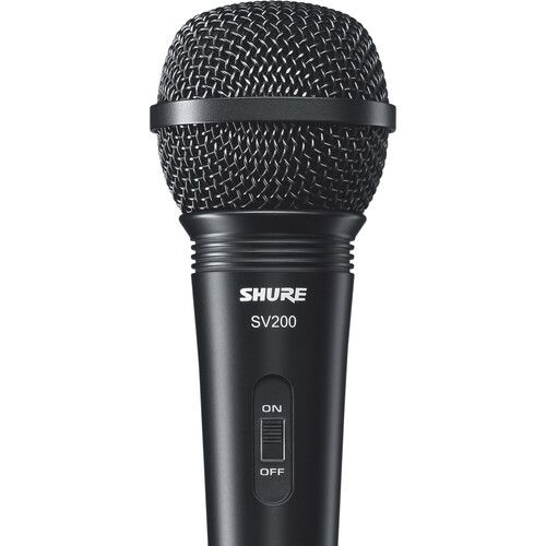  Shure SV200-A Vocal Microphone with Dent-Resistant Grille, Cable, Mic Clip & Pouch