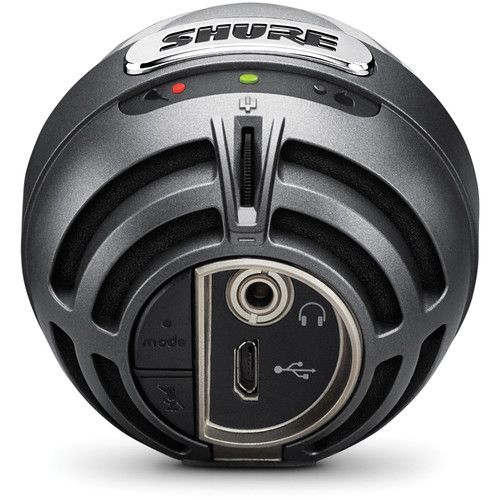  Shure MOTIV MV5 Cardioid USB/Lightning Microphone for Computers and iOS Devices (New Packaging, Gray/Black Foam)