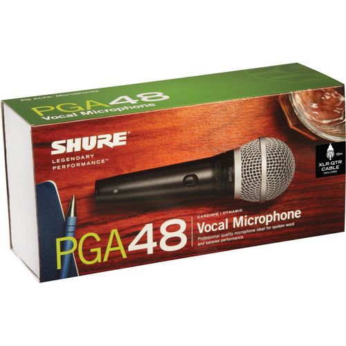  Shure PGA48 Dynamic Vocal Microphone (XLR to 1/4