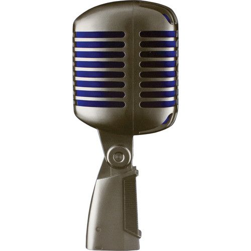  Shure Super 55 Supercardioid Dynamic Microphone (Chrome with Blue Foam)