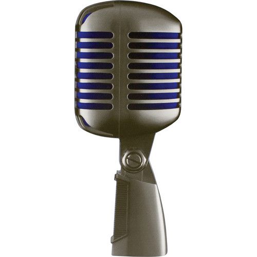  Shure Super 55 Supercardioid Dynamic Microphone (Chrome with Blue Foam)