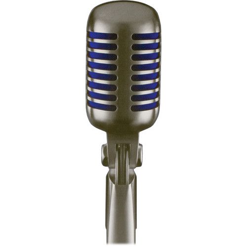  Shure Super 55 Supercardioid Dynamic Microphone (Chrome with Blue Foam)