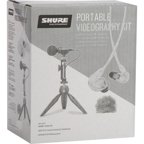  Shure MV88+ SE215-CL Portable Videography Bundle