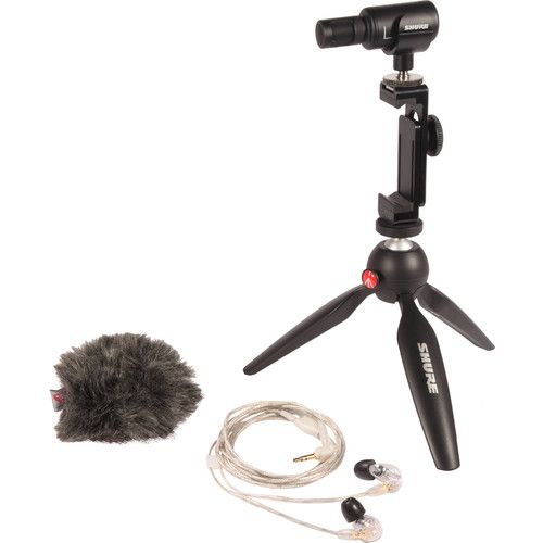  Shure MV88+ SE215-CL Portable Videography Bundle