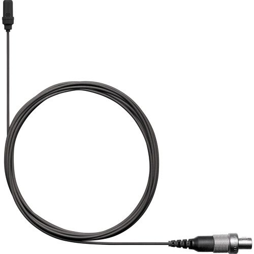  Shure UL4 UniPlex Cardioid Subminiature Lavalier Microphone for Bodypack Transmitter (Black, 3-Pin LEMO)