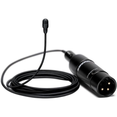  Shure TwinPlex TL47 Omnidirectional Lavalier Microphone with XLR Connector and Accessories (Black)