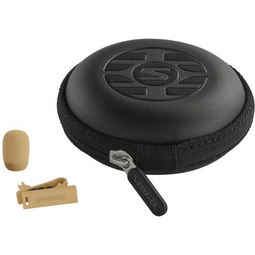  Shure UL4 UniPlex Cardioid Subminiature Lavalier Microphone for Bodypack Transmitter (Tan, TA4F)