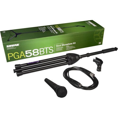  Shure PGA58BTS Vocal Microphone Kit with PGA58 Cardioid Mic