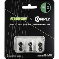 Shure Comply Foam Sleeves 100 Series - Replacement Memory Foam Tips for Shure Sound Isolating Earphones - 6 Pack (3 Pairs), Small (EACYF1-6S)