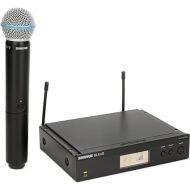 Shure BLX24R/B58 UHF Wireless Microphone System - Perfect for Church, Karaoke, Vocals - 14-Hour Battery Life, 300 ft Range | BETA 58A Handheld Vocal Mic, Single Channel Rack Mount Receiver | H9 Band
