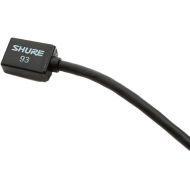 Shure WL93 Series Subminiature Condenser Lavalier Microphones,WL93- Black, with 4-Foot (1.2 m) Cable