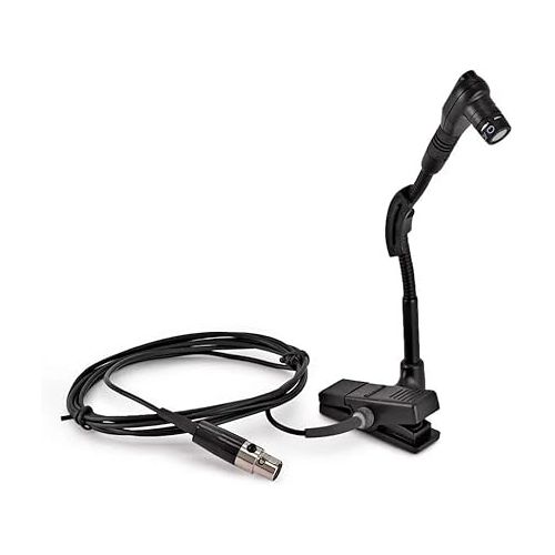  Shure BETA 98H/C Miniature Instrument Microphone - Clip-On Cardioid Condenser Mic for Sax/Brass, Integrated Shock Mount and Preamplifier Circuitry to Improve Linearity Across The Full Frequency Range