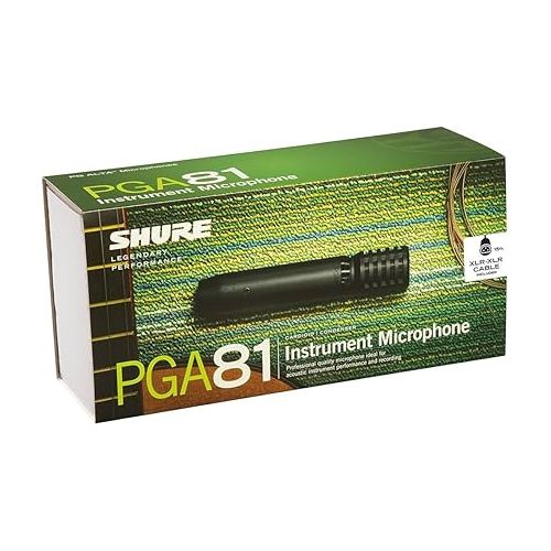  Shure PGA81 Condenser Microphone - with Cardioid Pick-up Pattern,Condenser Instrument Microphone (PGA81-XLR)