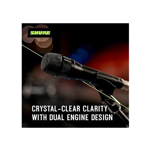  Shure Nexadyne 8/S - SuperCardioid Dynamic Vocal Microphone with Dual-Engine Technology, Focused Sound Capture, Reliability - Ideal for Vocalists Needing Maximum Isolation, Precise Sound Control