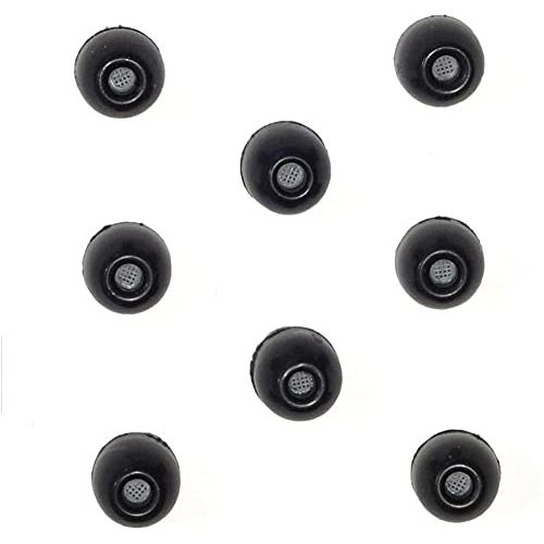  8 PACK - Large SHURE EABKF1-10L (PA910L) Replacement Black Foam Ear tips sleeves fit SHURE SE110 SE115 SE210 SE215 SE310 SE315 SE420 SE425 SE530 SE535 E3c E3g E4c E4g E5c and Westo