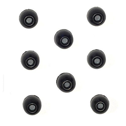  8 PACK - Small SHURE EABKF1-10S (PA910S) Replacement Black Foam Ear tips sleeves fit SHURE SE110 SE112 SE115 SE210 SE215 SE310 SE315 SE420 SE425 SE530 SE535 SE846 E3c E3g E4c E4g E