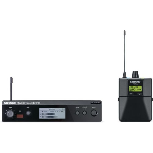  Shure P3TRA215CL PSM300 Wireless Stereo Personal Monitor System with SE215-CL Earphones, H20