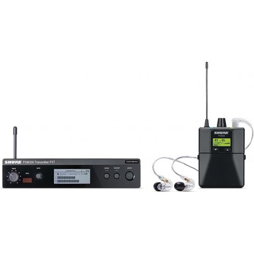  Shure PSM300 P3TRA215CL Pro Wireless Stereo Personal In-Ear Monitor System with SE215-CL Earphones