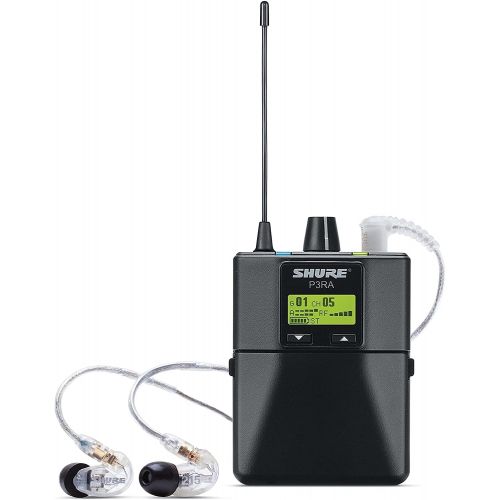  Shure PSM300 P3TRA215CL Pro Wireless Stereo Personal In-Ear Monitor System with SE215-CL Earphones