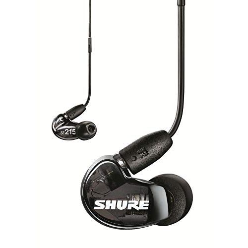  Shure SE215 Smartphone Sound Isolating Earphones with UNI Cable (Black)