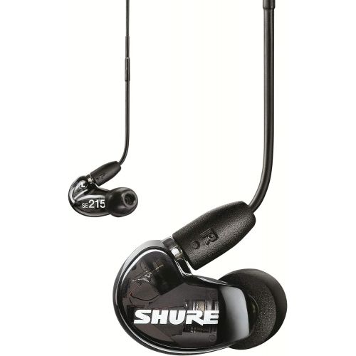  Shure SE215 Smartphone Sound Isolating Earphones with UNI Cable (Black)