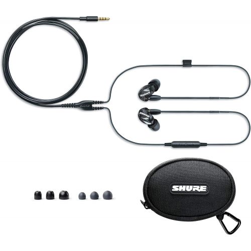  Shure SE215 Smartphone Sound Isolating Earphones with UNI Cable (Black)