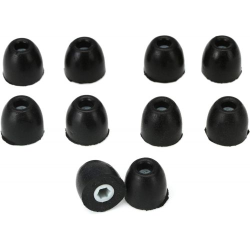  Shure EABKF1-10M Foam Sleeves for E3c, E4c, E5c, E500PTH, i3c, i4c and SE Earphones, Black