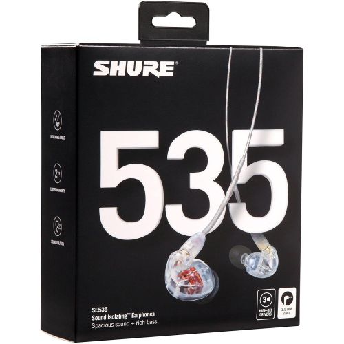  Shure SE535-V Sound Isolating Earphones with Triple High Definition MicroDrivers (Bronze)