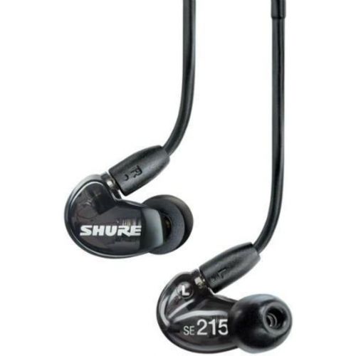  Shure SE215-CL Sound Isolating In Ear Stereo Earphones (Clear) with 3 Pairs of Triple Flange Sleeves for Better Sound Isolation
