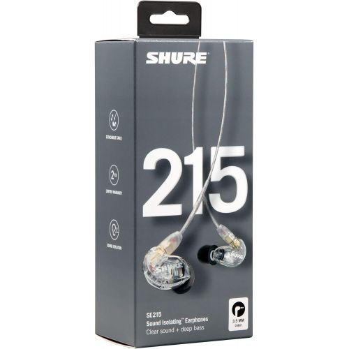  Shure SE215-CL Sound Isolating Earphones with Single Dynamic MicroDriver