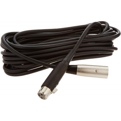  Shure C25B 25-Feet Heavy-Duty Cable XLR Connector on Microphone End, Black