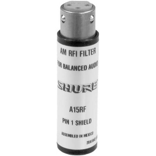  Shure A15RF RF Filter, XLR In/Out, Passes Phantom Power