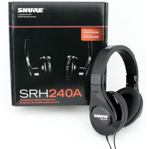  Shure SRH240A Professional Quality Headphones (Black)