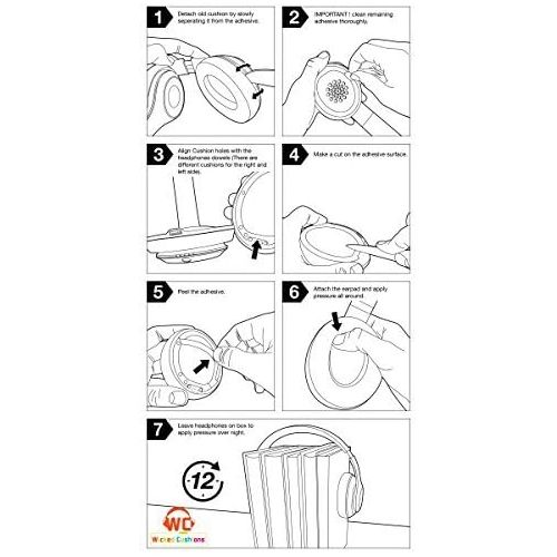  Shure HPAEC1540 Replacement Alcantara Ear Pads for SRH1540 Headphones,Black