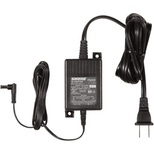  Shure PS24US Replacement Power Supply for Shure SLX4, PGX4 or BLX4 Wireless Receivers