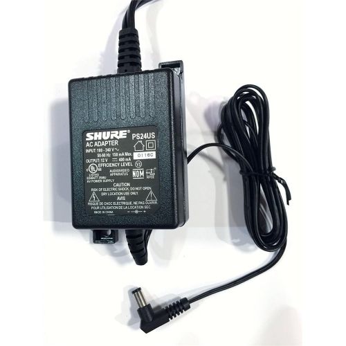  Shure PS24US Replacement Power Supply for Shure SLX4, PGX4 or BLX4 Wireless Receivers