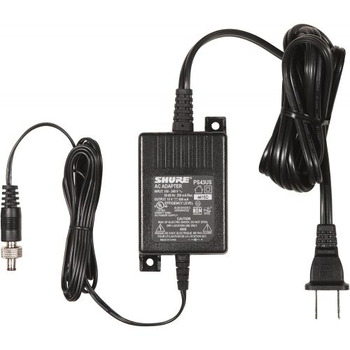  Shure PS43US In-Line Power Supply for GLX4 & ULX4 Wireless Receivers