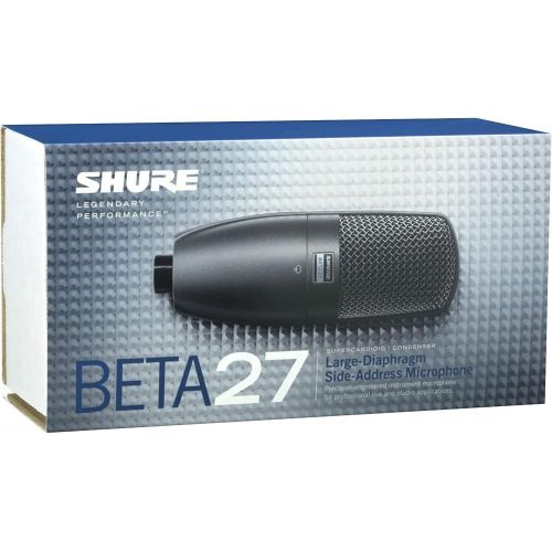  Shure BETA 27 Supercardioid Side-Address Condenser Microphone for Instrument and Vocal Applications