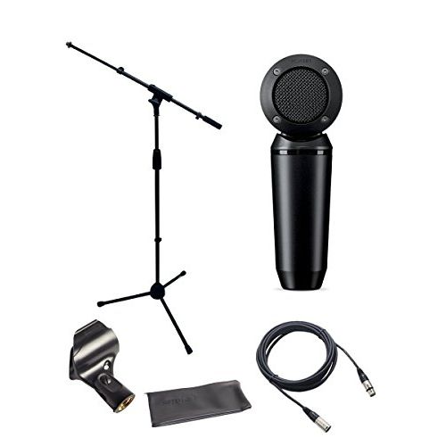  Shure PGA181 Microphone Bundle with MIC Boom Stand and XLR Cable