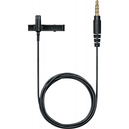  Shure MVL Omnidirectional Condenser Lavalier Microphone [1/8 (3.5mm)] + Windscreen, Tie-Clip, Mount and Carrying Pouch