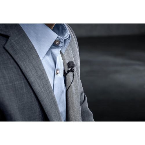  Shure MVL Omnidirectional Condenser Lavalier Microphone [1/8 (3.5mm)] + Windscreen, Tie-Clip, Mount and Carrying Pouch