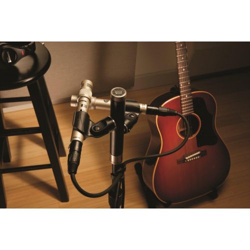  Shure KSM141/SL Stereo Pair with (2) KSM141, (2) Foam Windscreens, A27M Stereo Microphone Adapter and Carrying Case