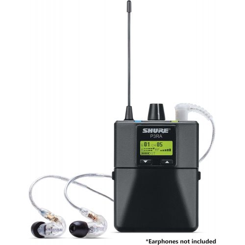  Shure P3RA Professional Bodypack Receiver for PSM300 Stereo Personal Monitor System, G20