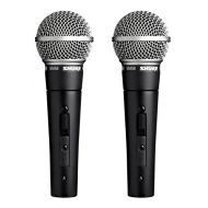 Shure SM58S Professional Vocal Microphone w/On/Off Switch (2 Pack)