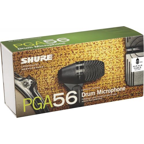  Shure PGA56-XLR Cardioid Swivel-Mount Dynamic Snare/Tom Microphone with AP56DM Drum Mount
