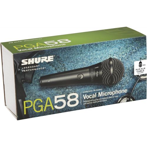  Shure PGA58-XLR Cardioid Dynamic Vocal Microphone