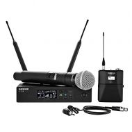 Shure QLXD124/85 Wireless Microphone System with WL185 Lavalier and SM58 Handheld Mics