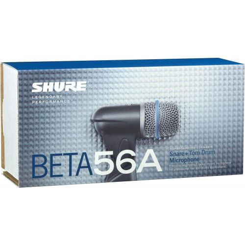  Shure BETA 56A Supercardioid Swivel-Mount Dynamic Microphone with High Output Neodymium Element for Vocal/Instrument Applications