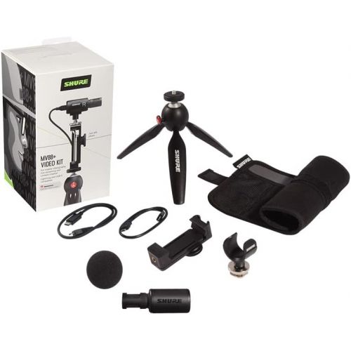  Shure MV88+ Video Kit with Digital Stereo Condenser Microphone for Apple and Android
